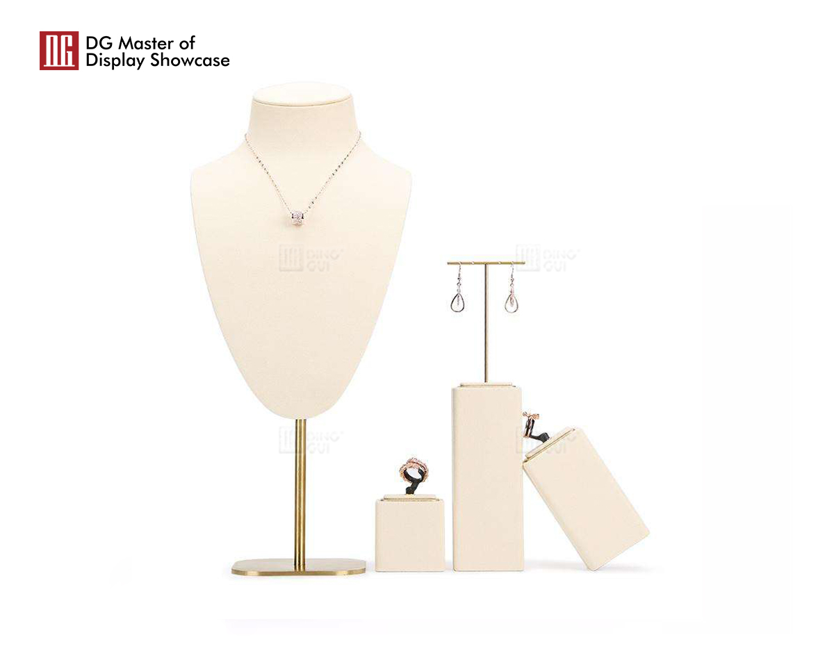 Stojan na šperky DG Showcase béžový, rekvizity pre vitrínu obchodu 8
