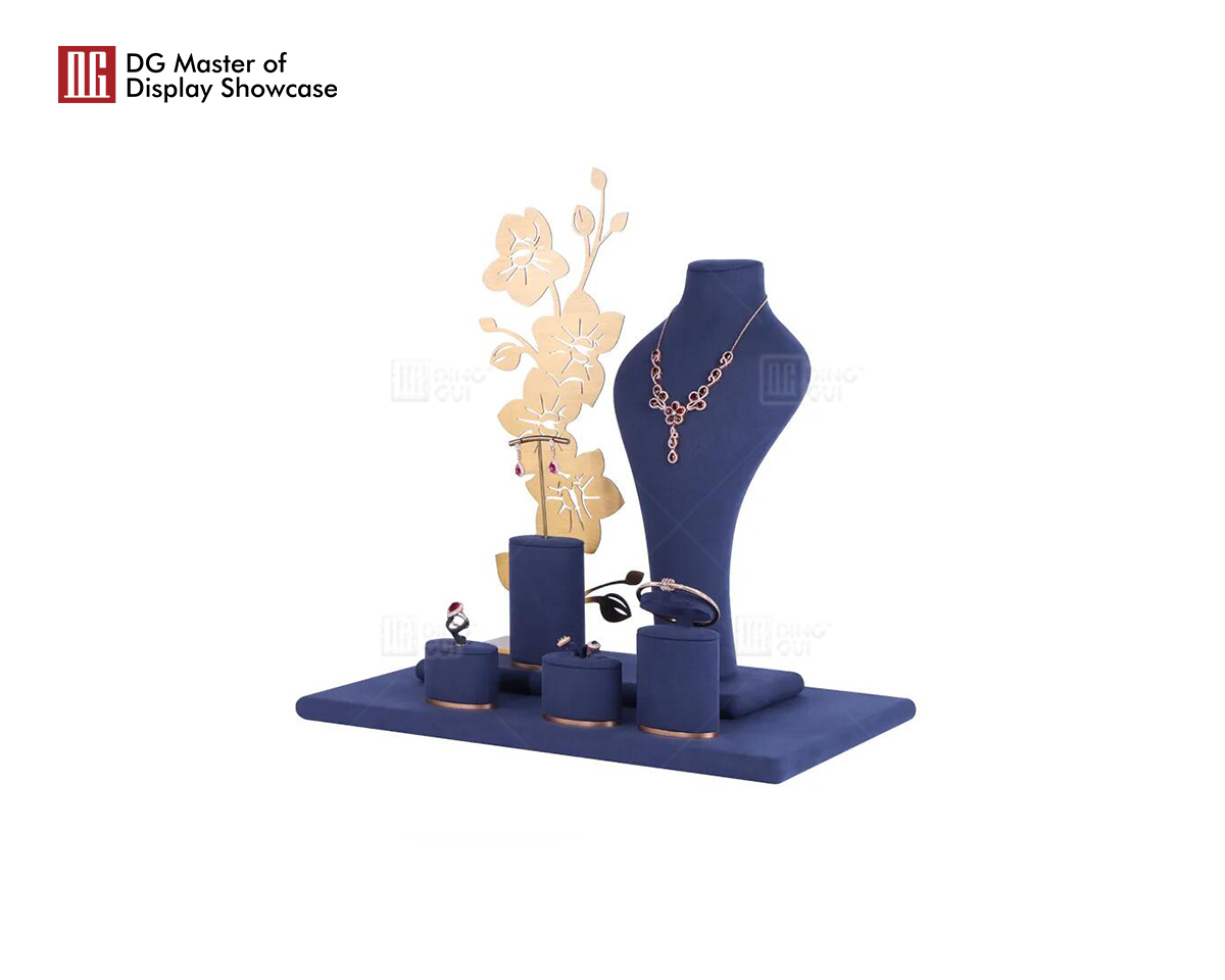Σετ βιτρίνας κοσμημάτων DG Premium, πολυτελές σταντ βιτρίνας κοσμημάτων 8
