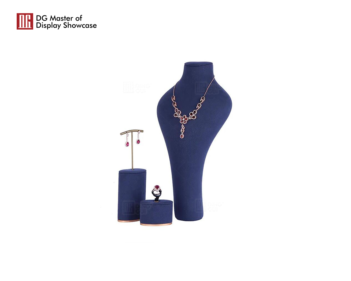 Σετ βιτρίνας κοσμημάτων DG Premium, πολυτελές σταντ βιτρίνας κοσμημάτων 9
