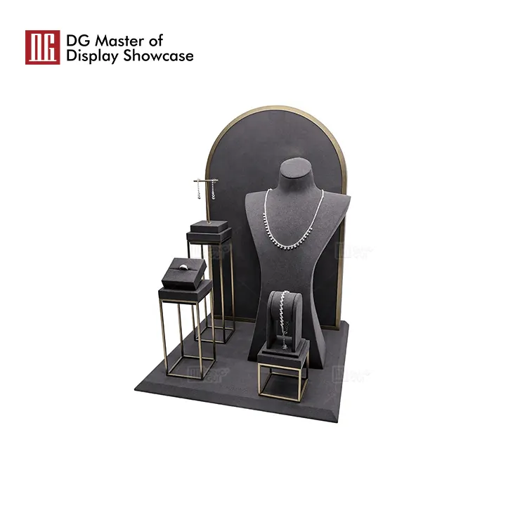 Stainless Steel Jewelry Display Stand
 3