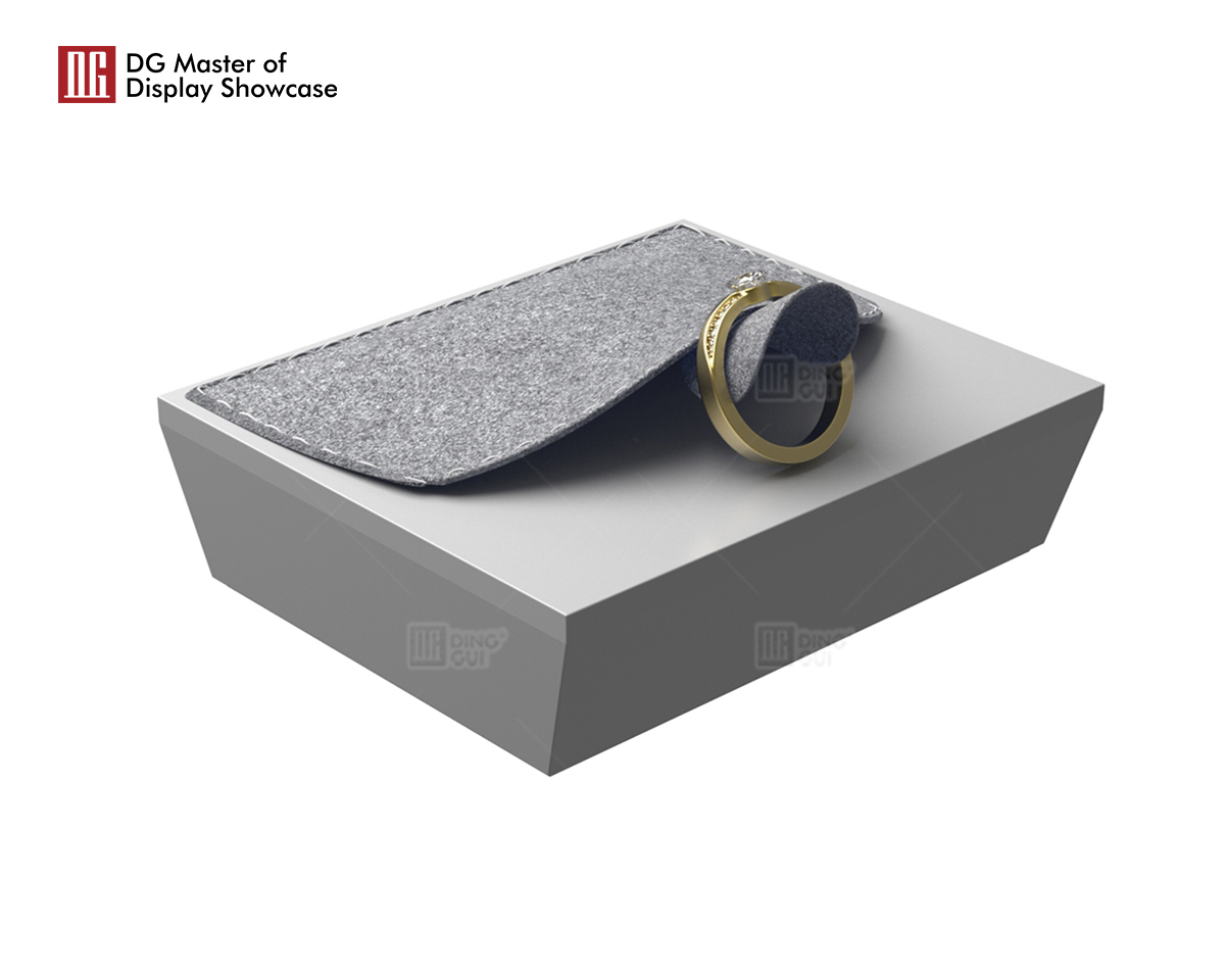 Stainless Steel Velvet Jewelry Display Stand - Elegant and Durable 10