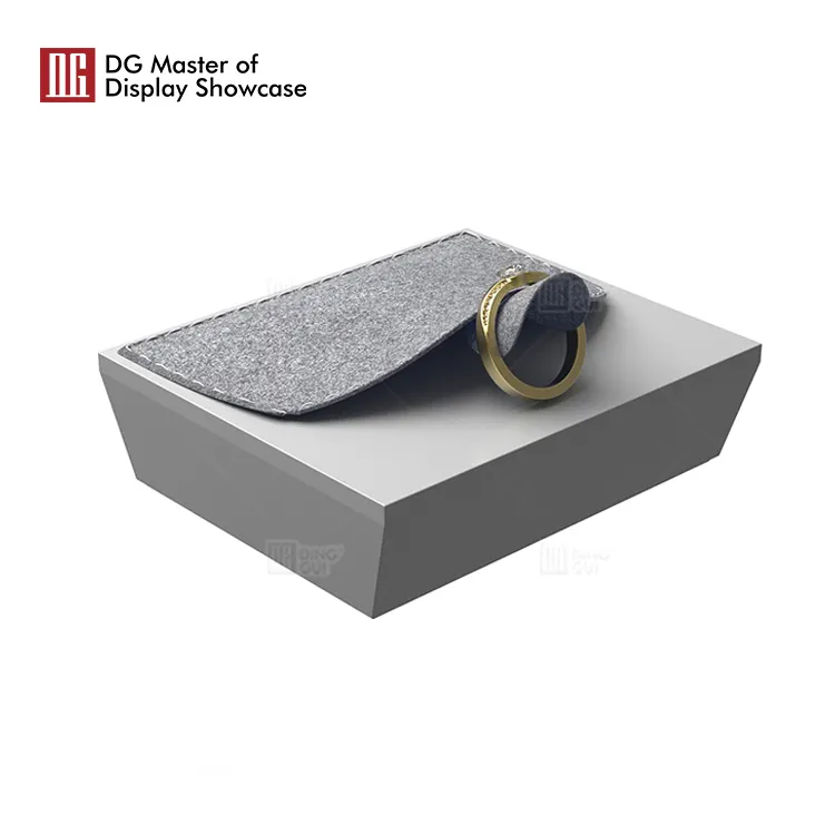 Stainless Steel Velvet Jewelry Display Stand - Elegant and Durable 5