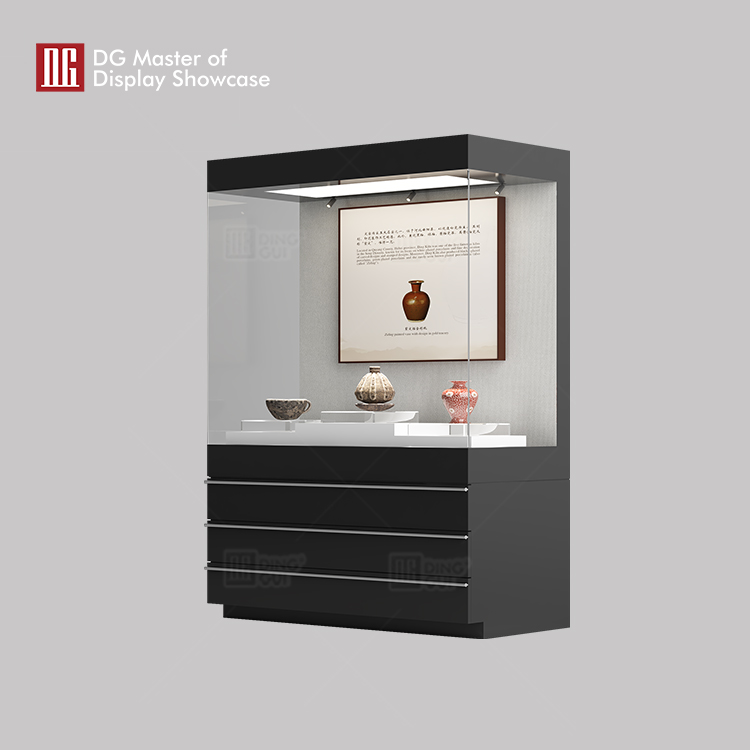 best price Museum Glass Display Cases manufacturer | DG Display Showcase 8