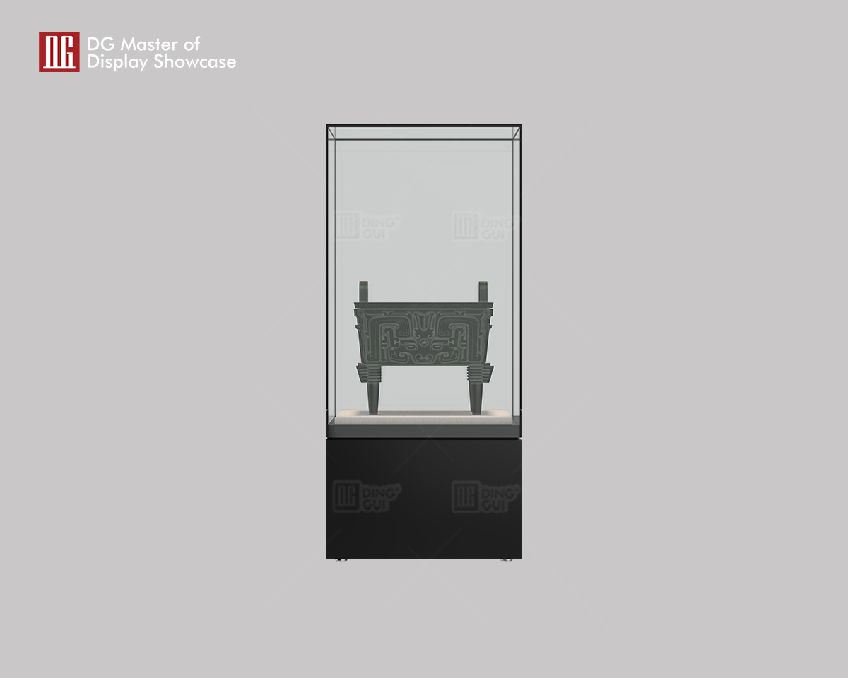 Na-customize ng DG ang bagong disenyo ng high-end na fashion museum upright showcase 6