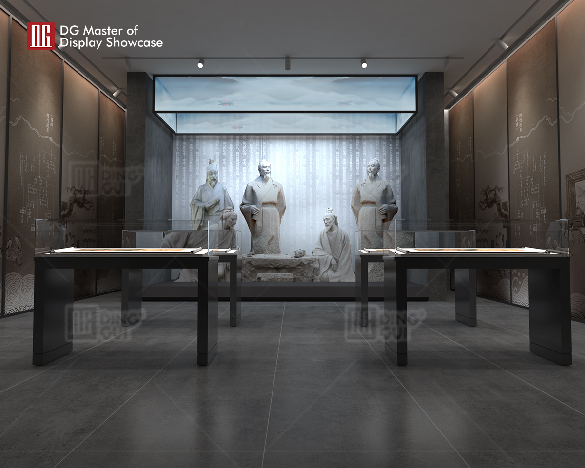 Customized Simple Desktop Glass Museum Display Cabinet 10