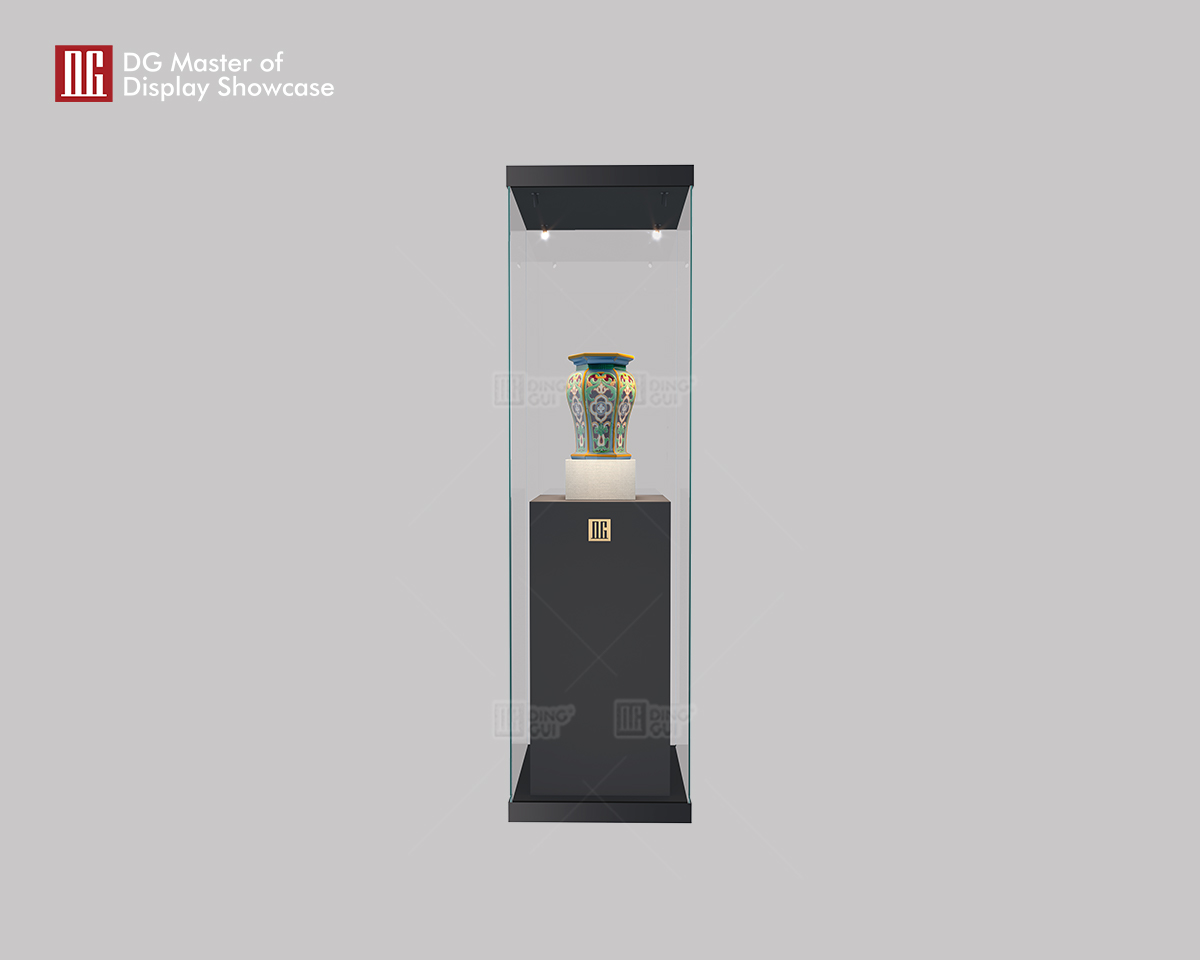 DG udsøgt high-end rammeløs antik museumsudstillingsvindue 6