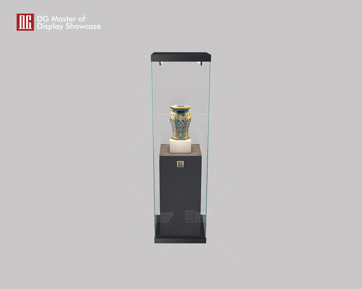 DG udsøgt high-end rammeløs antik museumsudstillingsvindue 9