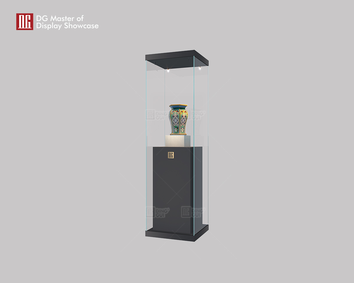 DG udsøgt high-end rammeløs antik museumsudstillingsvindue 7