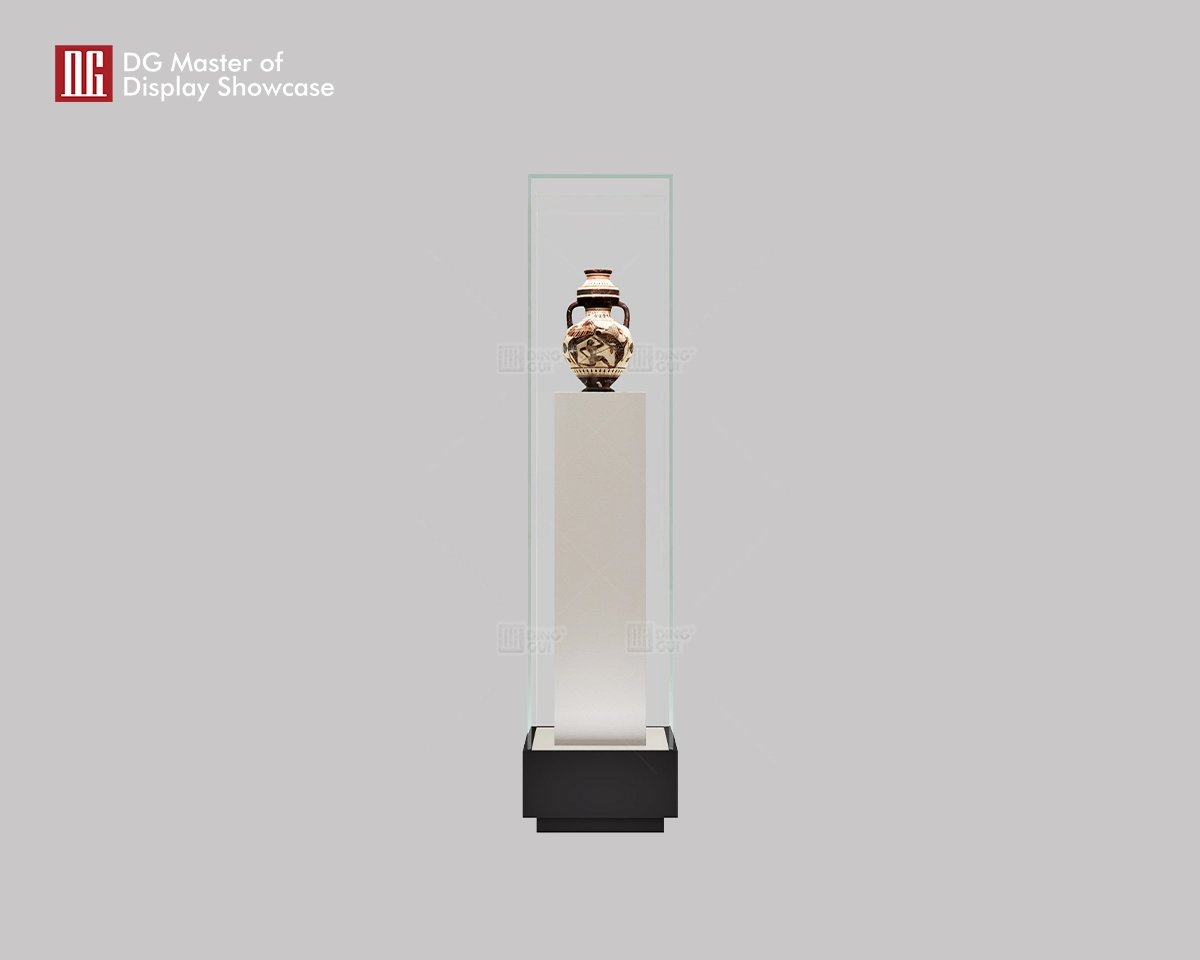 DG Museum-Grade Standing Ceramic Antique Museum Display Showcase 1