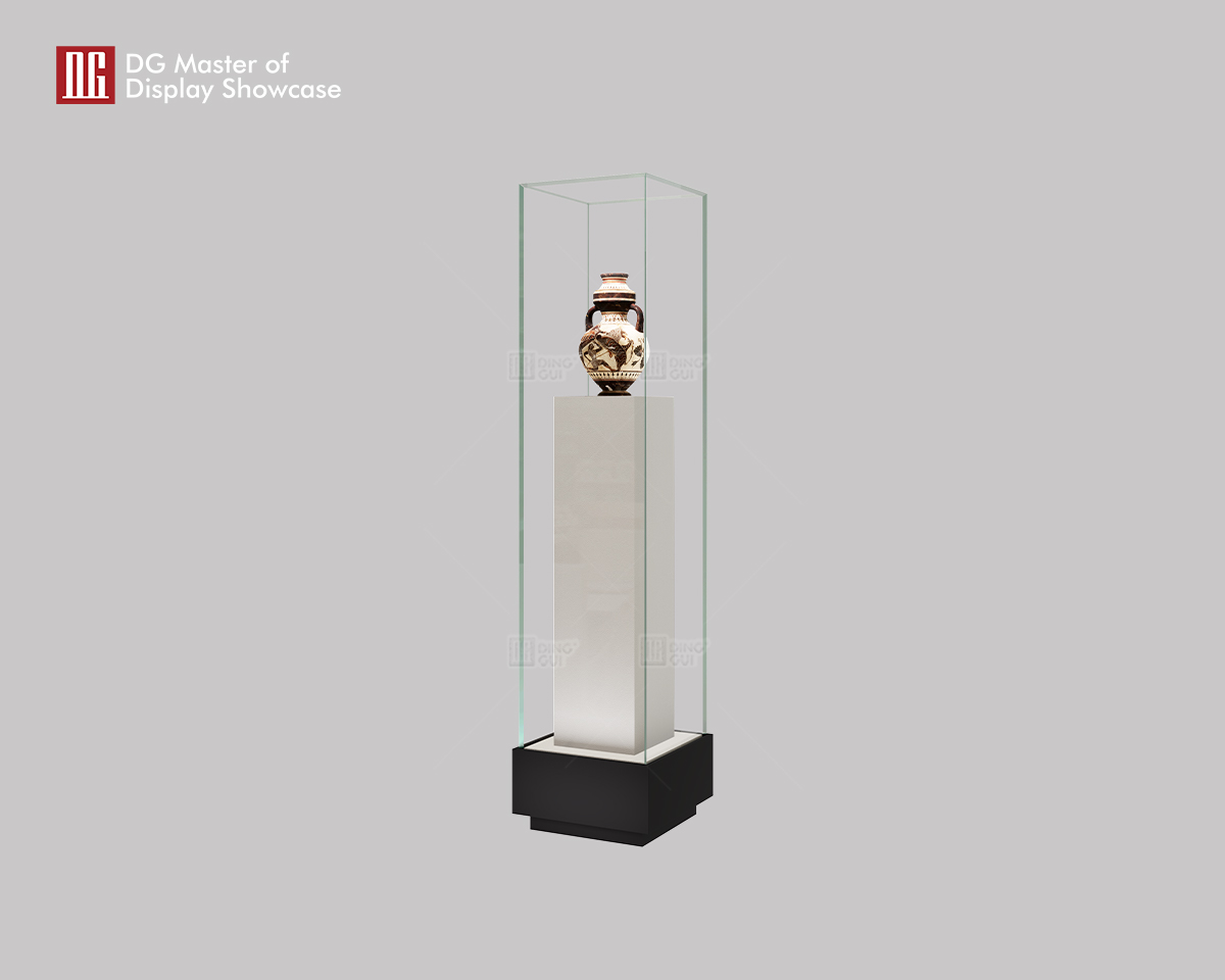 DG Museum-Grade Standing Ceramic Antique Museum Display Showcase 8