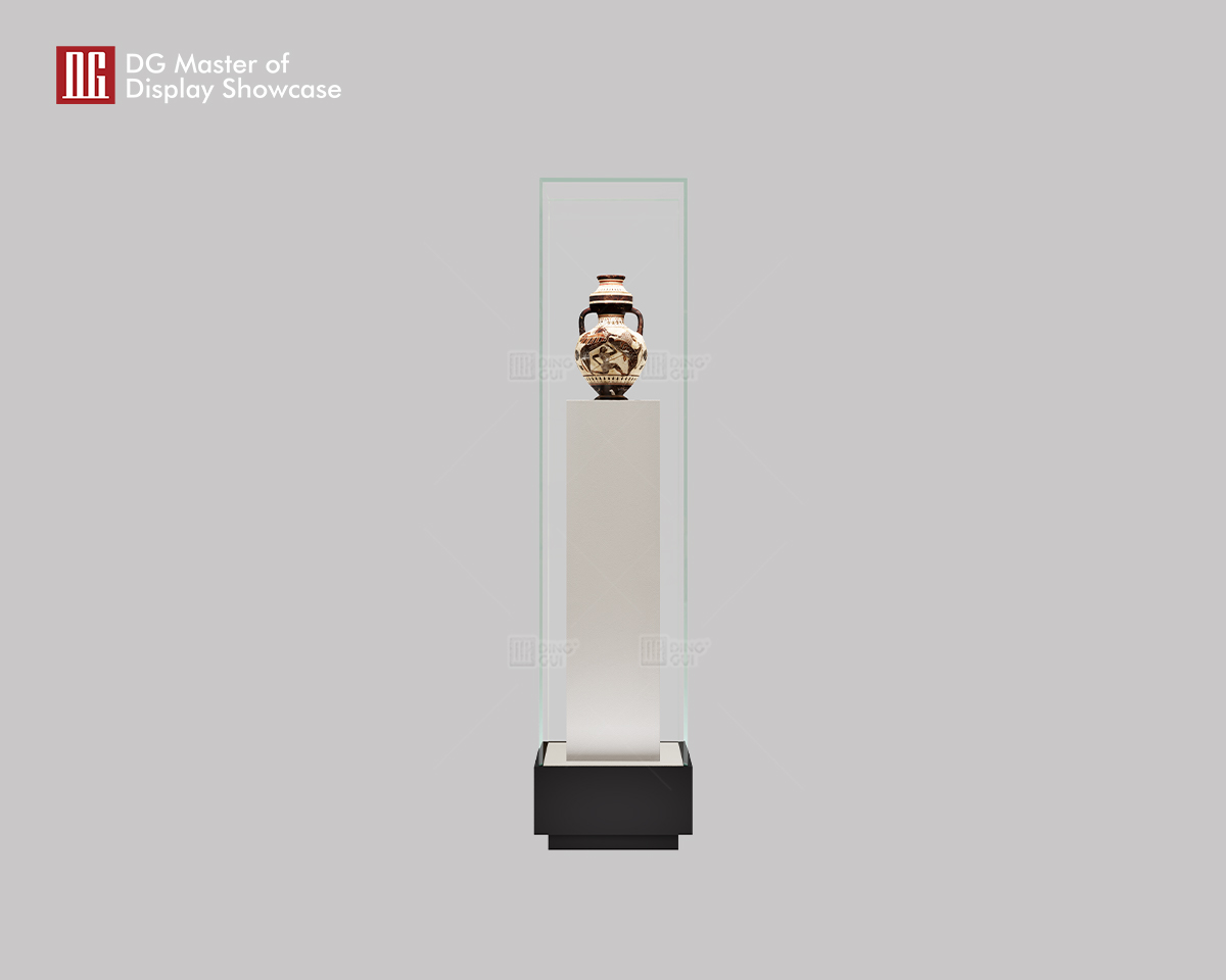 DG Museum-Grade Standing Ceramic Antique Museum Display Showcase 6