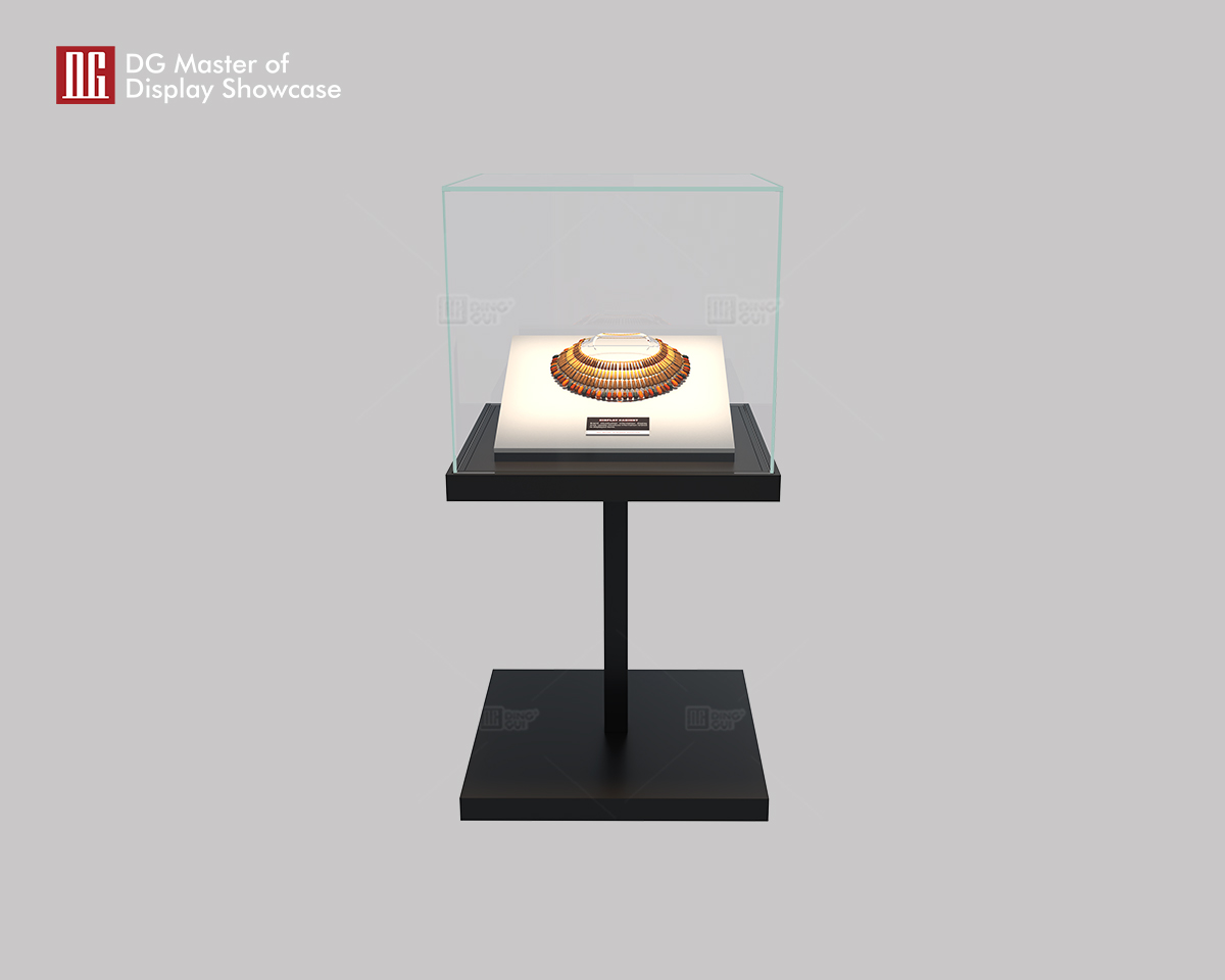 DG's New Design Square Frameless Museum Display Showcase 9