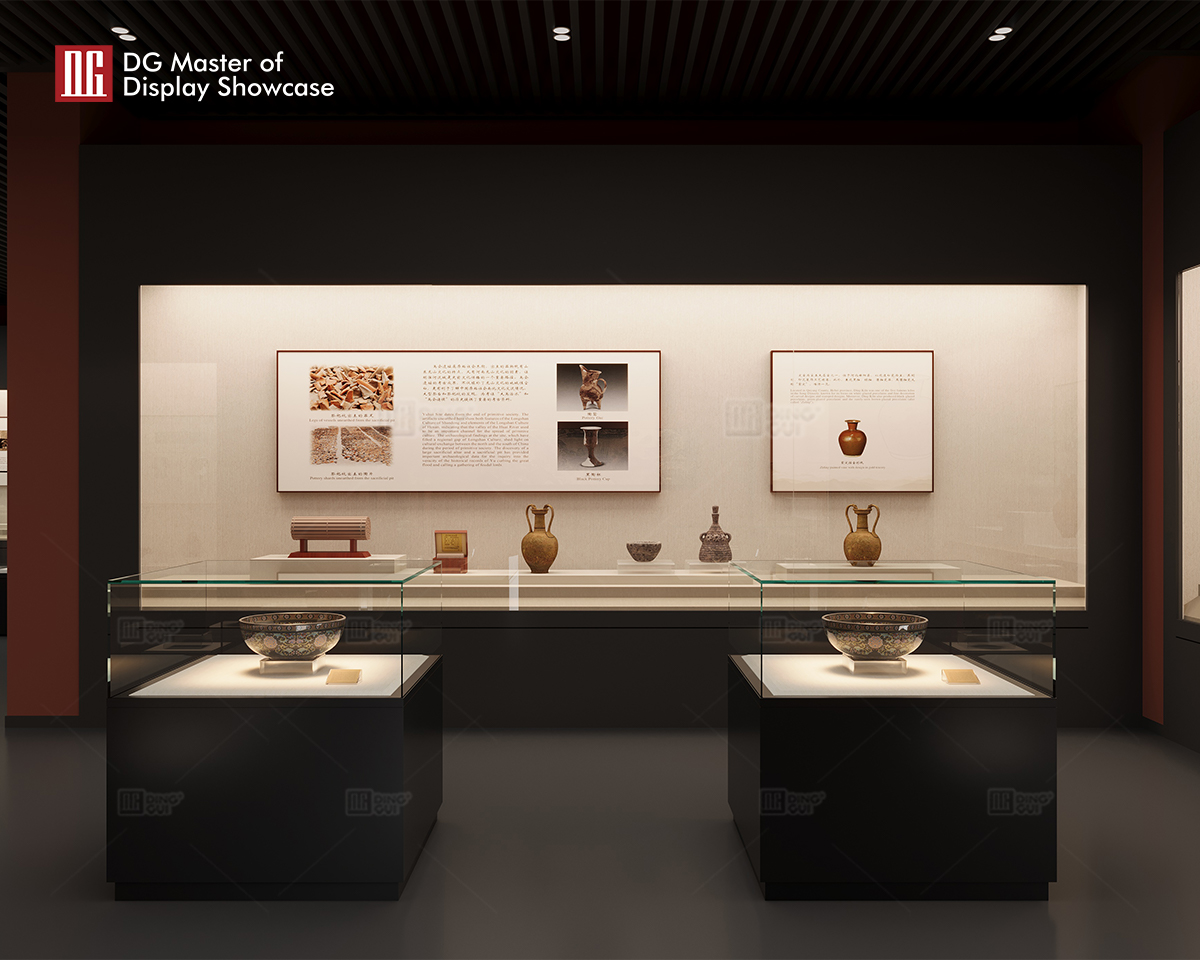 DG's new square island display cabinet for museums 10