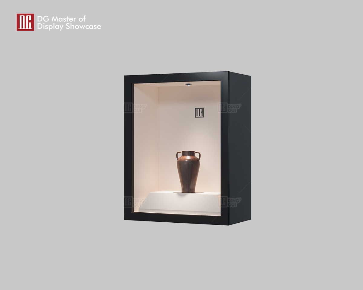 Pinakabagong de-kalidad na museo na nakasabit na cabinet sa dingding ng DG 8