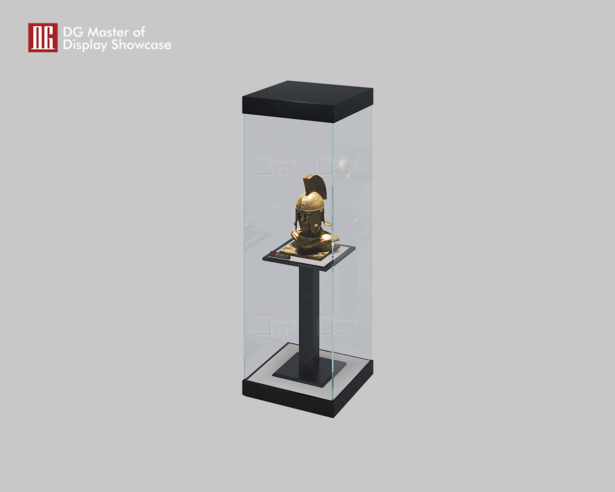 Inilabas ng DG Innovation ang Frameless Vertical Museum Display Showcase 9