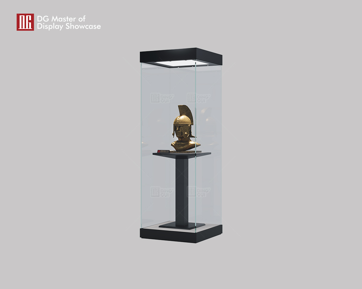 Inilabas ng DG Innovation ang Frameless Vertical Museum Display Showcase 8