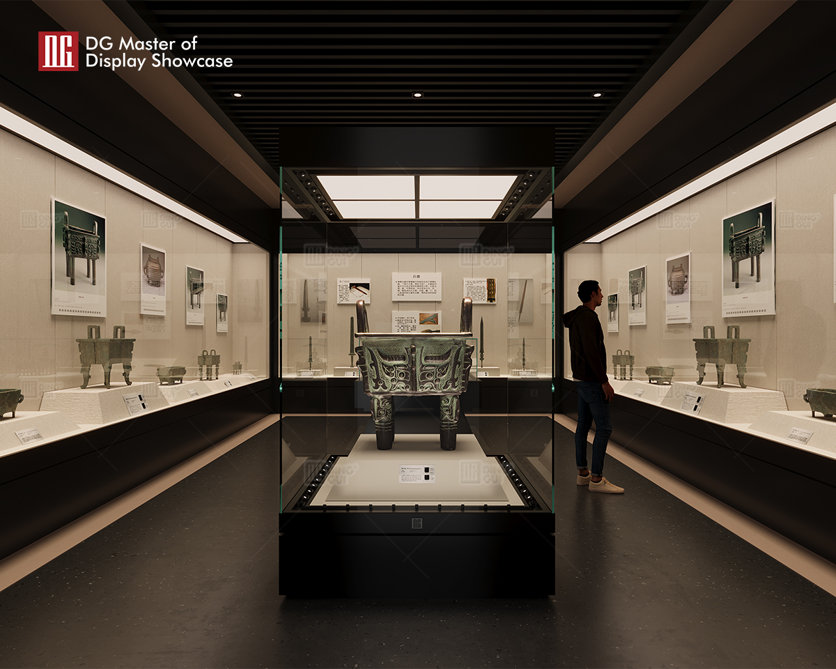 Ang museum island cabinet ng DG ay nagbibigay ng 360-degree na karanasan sa panonood 10