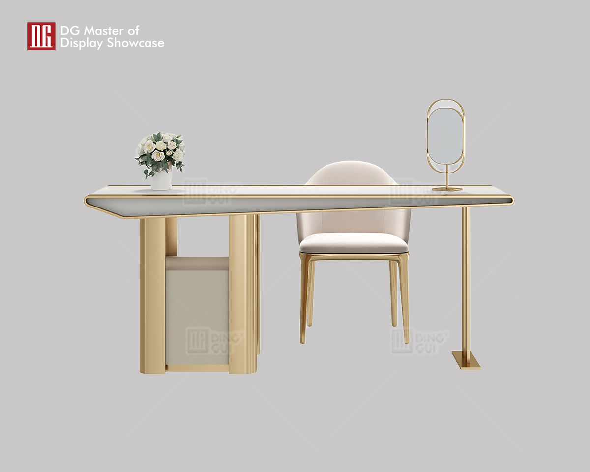 DG High-End Leather Jewelry Experience Table Store Furniture Dekorasyon 6