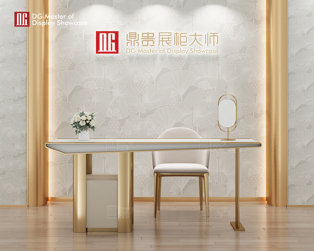 DG High-End Leather Jewelry Experience Table Store Furniture Dekorasyon 10