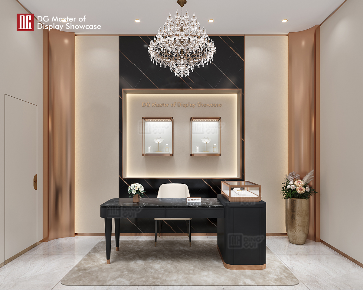 Luxury Jewelry & Watch Experience Table - Elegant Display & Functionality 10