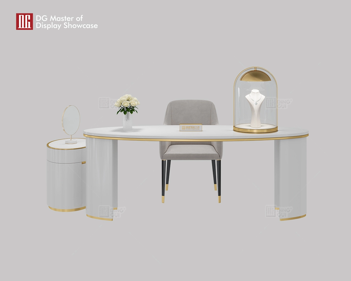 DG Display Showcase Nydesignet Multifunktionelt Smykkeur Display Skab Forhandlingsbord 1