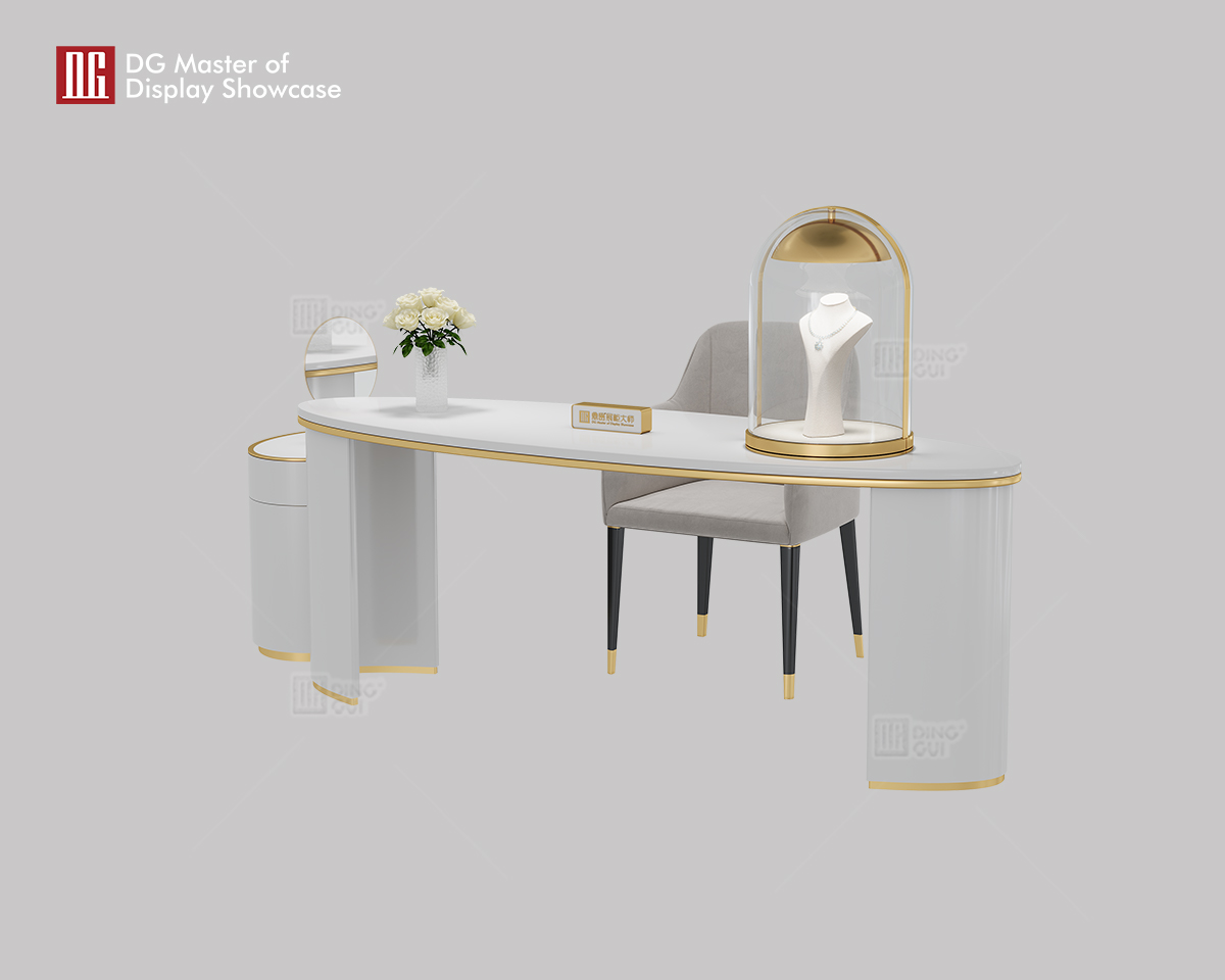 DG Display Showcase Nydesignet Multifunktionelt Smykkeur Display Skab Forhandlingsbord 8