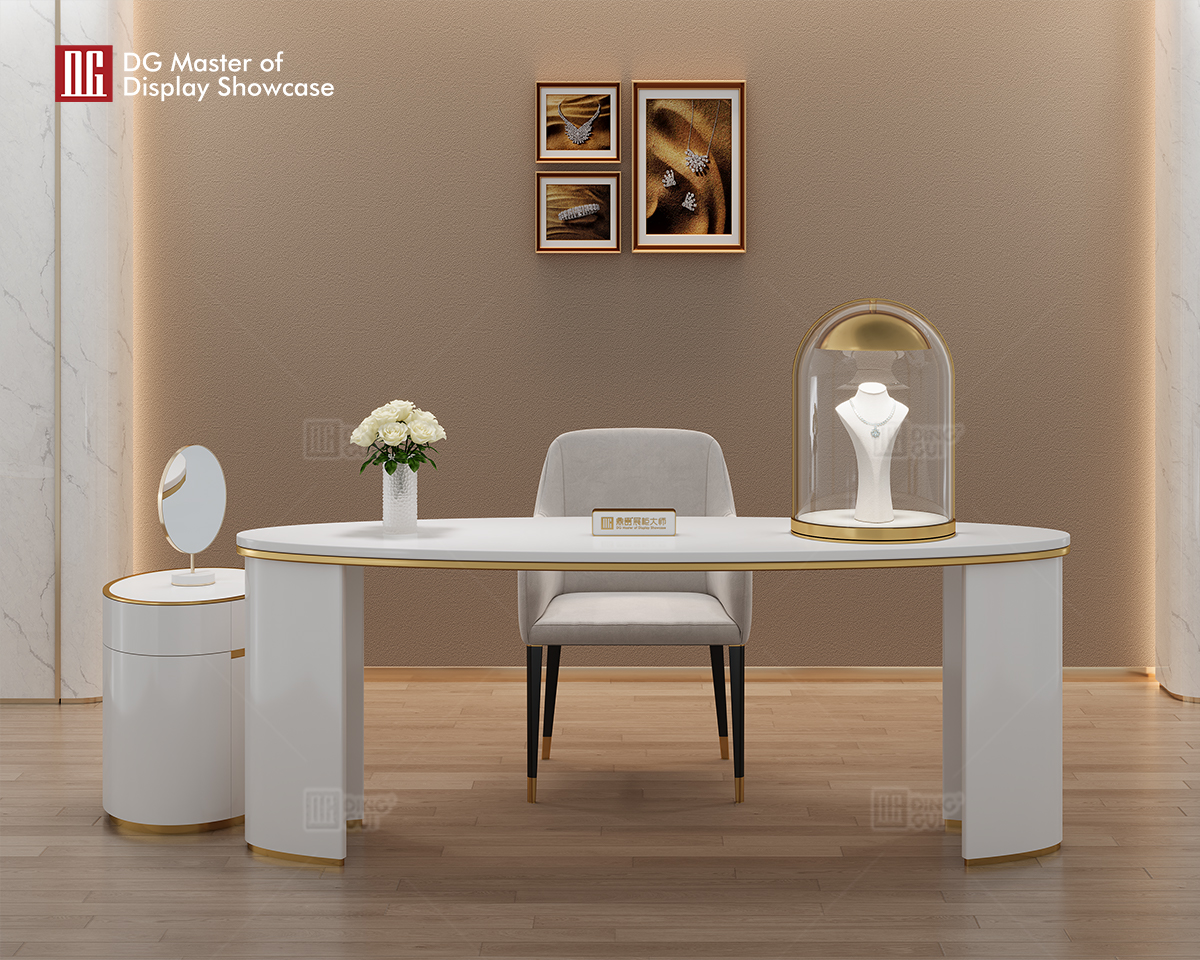 DG Display Showcase Nydesignet Multifunktionelt Smykkeur Display Skab Forhandlingsbord 10