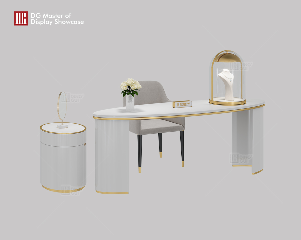 DG Display Showcase Nydesignet Multifunktionelt Smykkeur Display Skab Forhandlingsbord 7