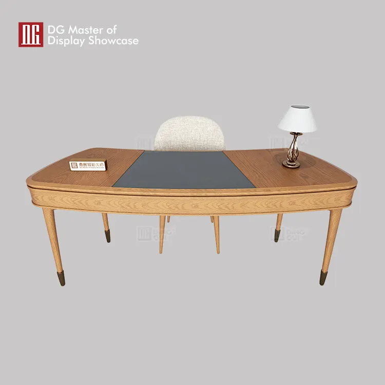 Luxury Wood & Leather Jewelry Display Table 4