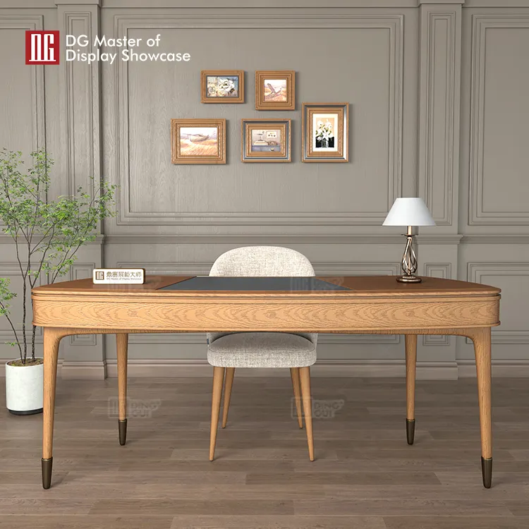 Luxury Wood & Leather Jewelry Display Table 5