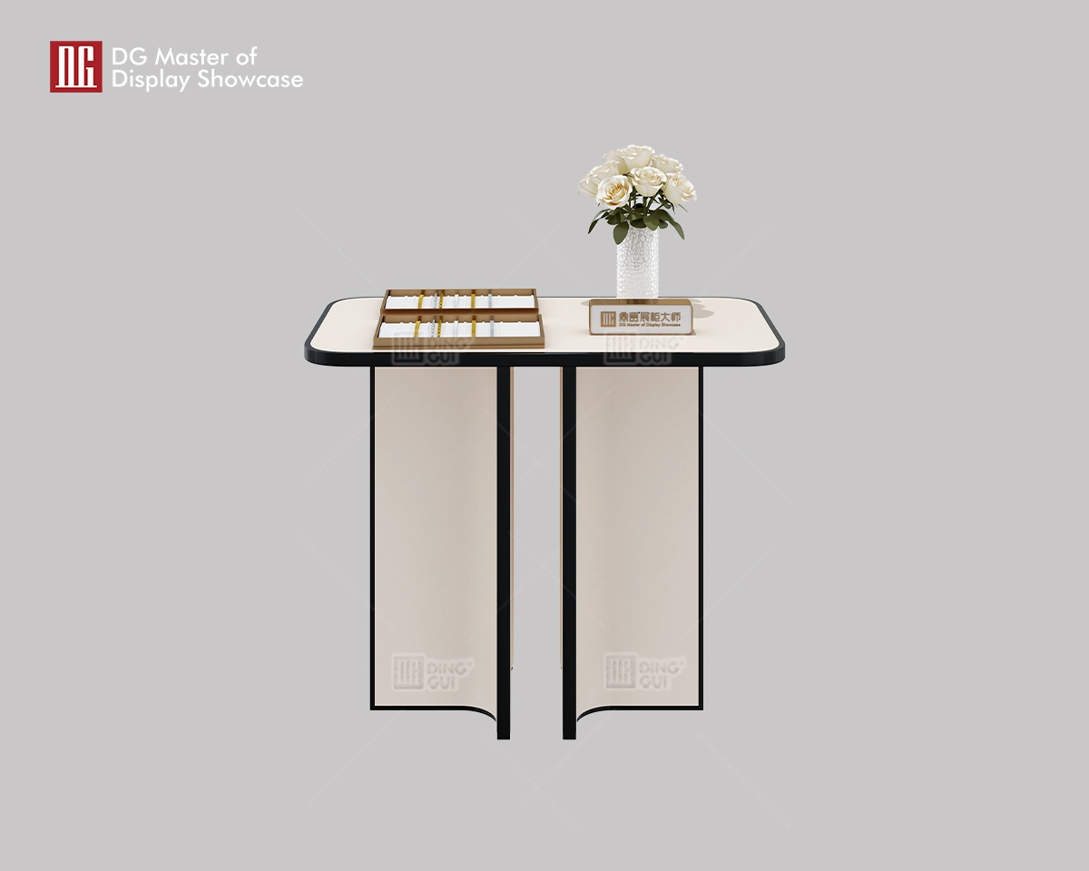 DG Display Showcase meja pengalaman meja sisi tinggi mewah mewah 1