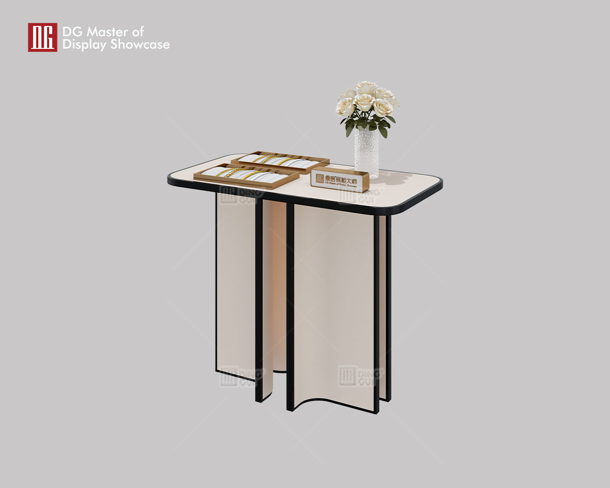 DG Display Showcase meja pengalaman meja sisi tinggi mewah mewah 8