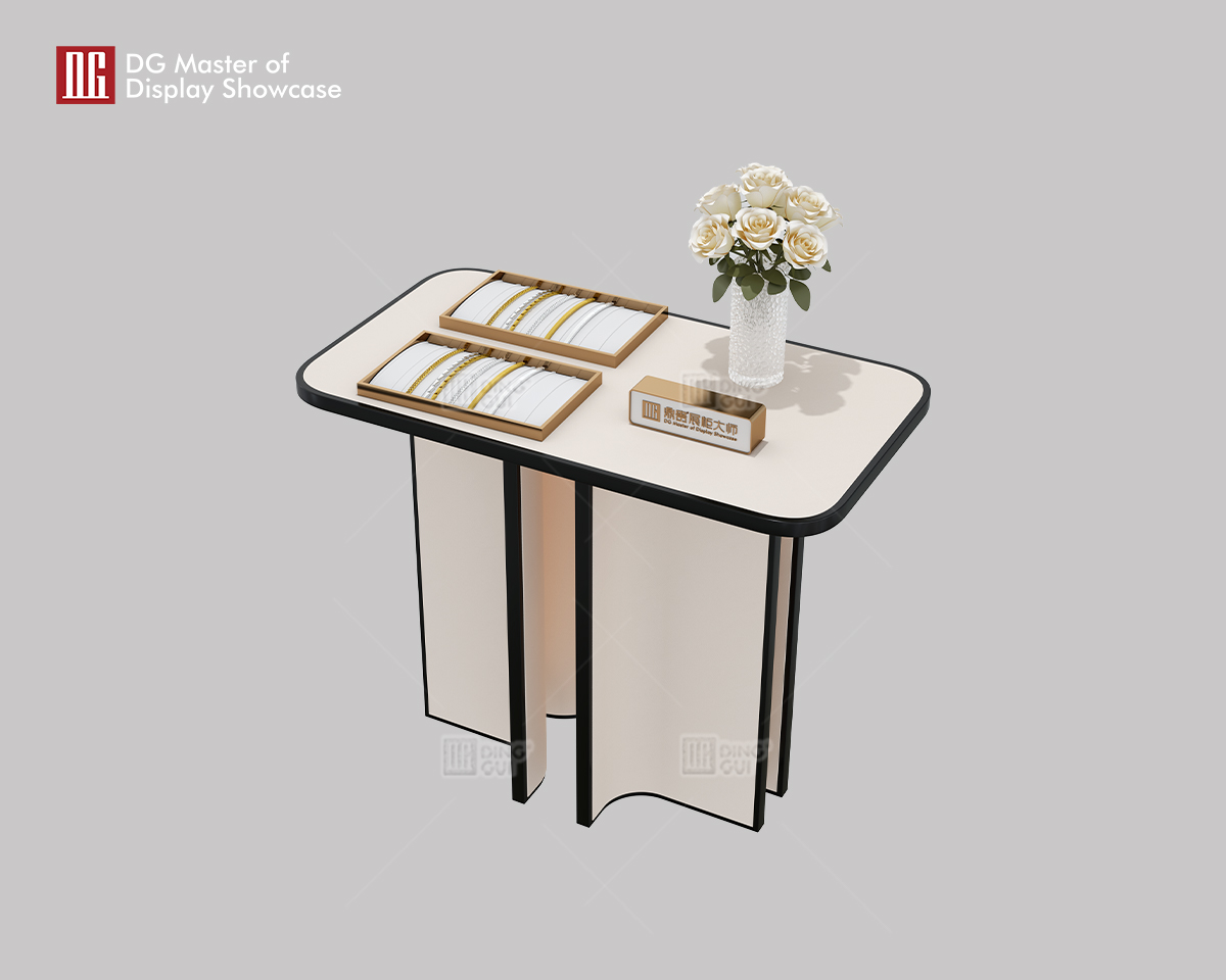 DG Display Showcase meja pengalaman meja sisi tinggi mewah mewah 9