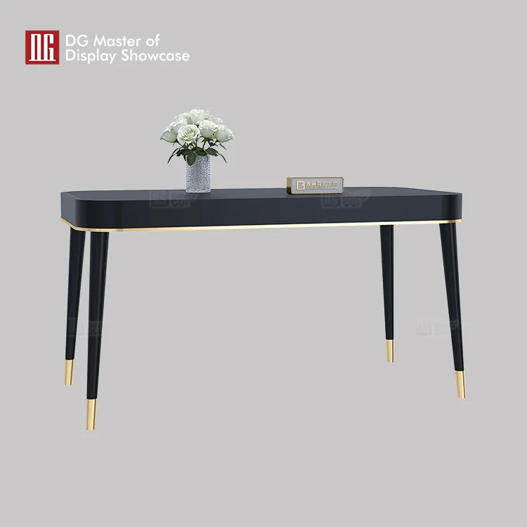 High-End Black Baking Paint Jewelry & Watch Negotiation Table 2