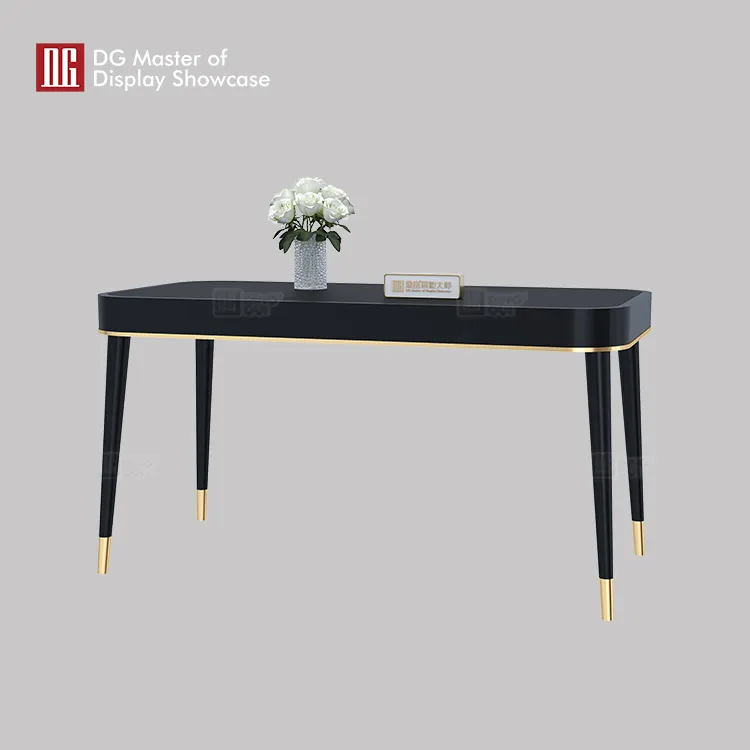 High-End Black Baking Paint Jewelry & Watch Negotiation Table 3