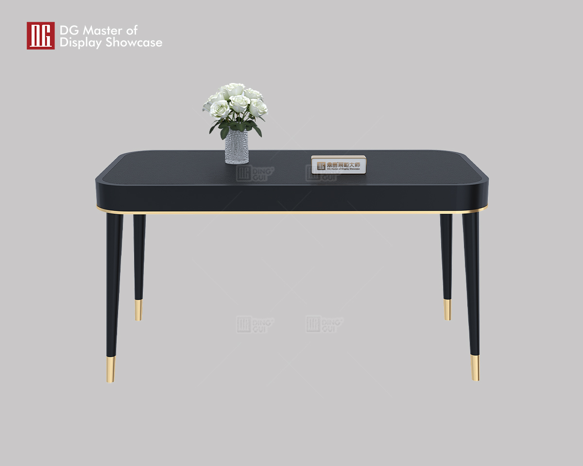 DG's Latest Design Minimalist Black Baking Paint Jewelry and Watch Negotiation Table 9