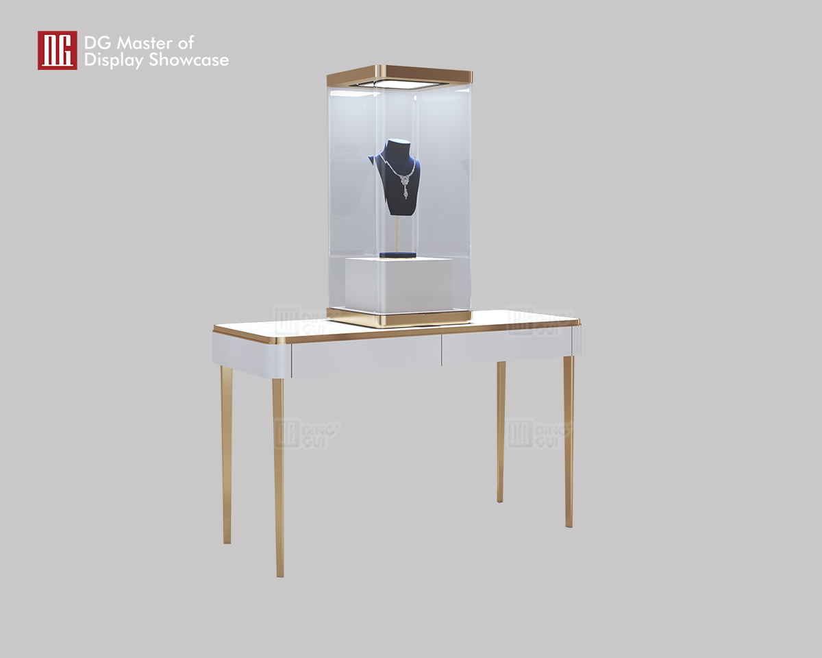 DG Showcase Luxury Jewelry Negotiation Table Fancy Shop Interior Design 8