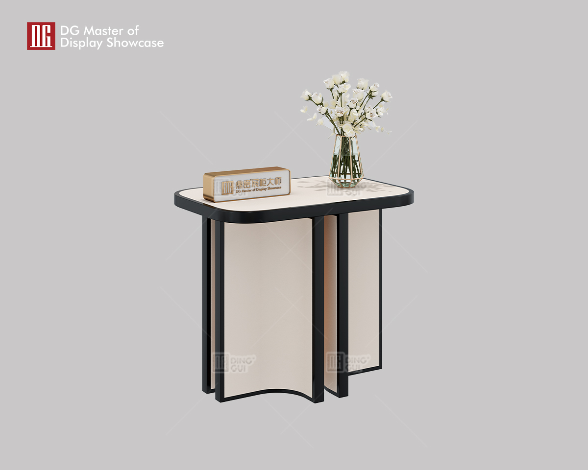 DG Display Showcase new off-white leather VIP low side table 7