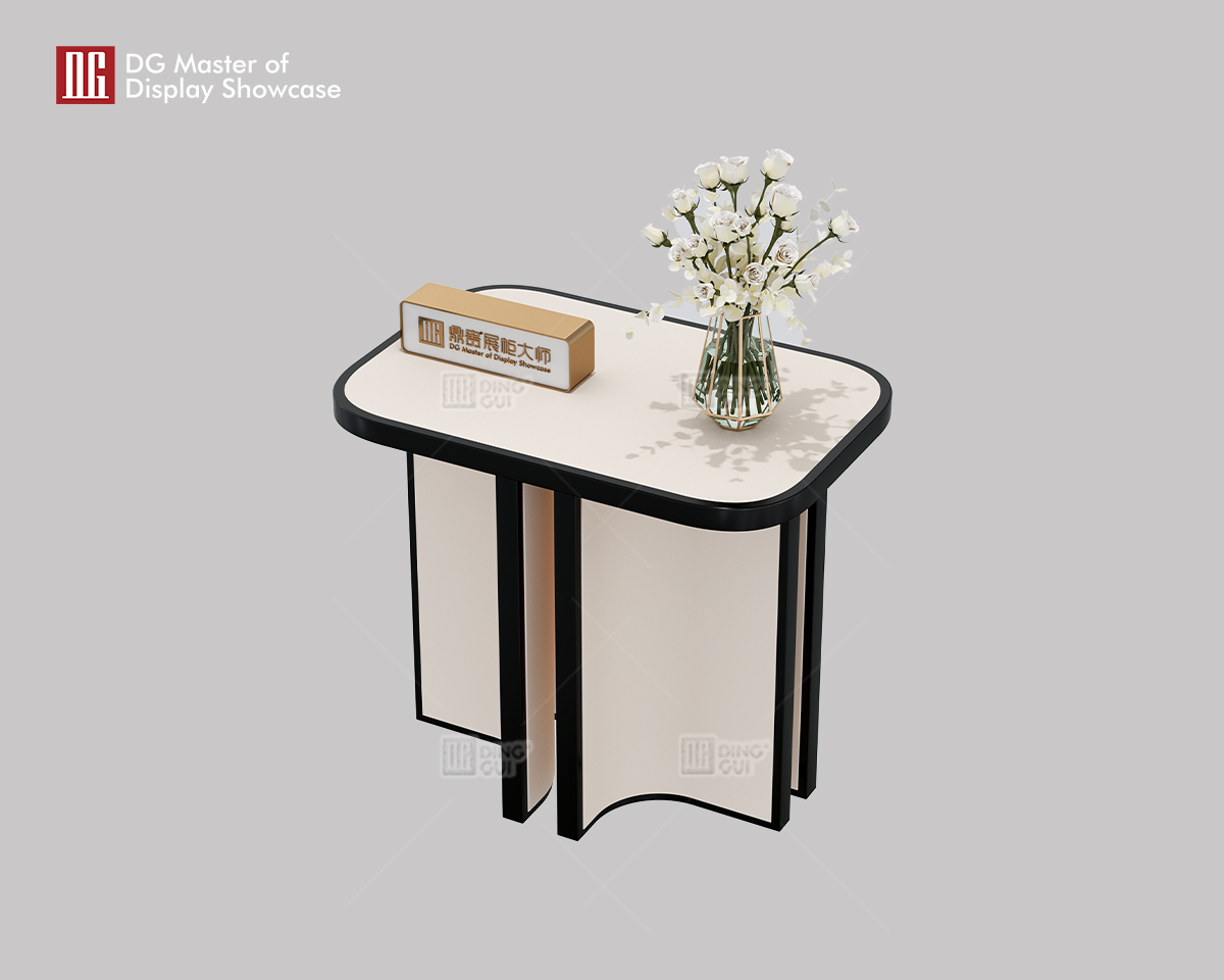 DG Display Showcase new off-white leather VIP low side table 9