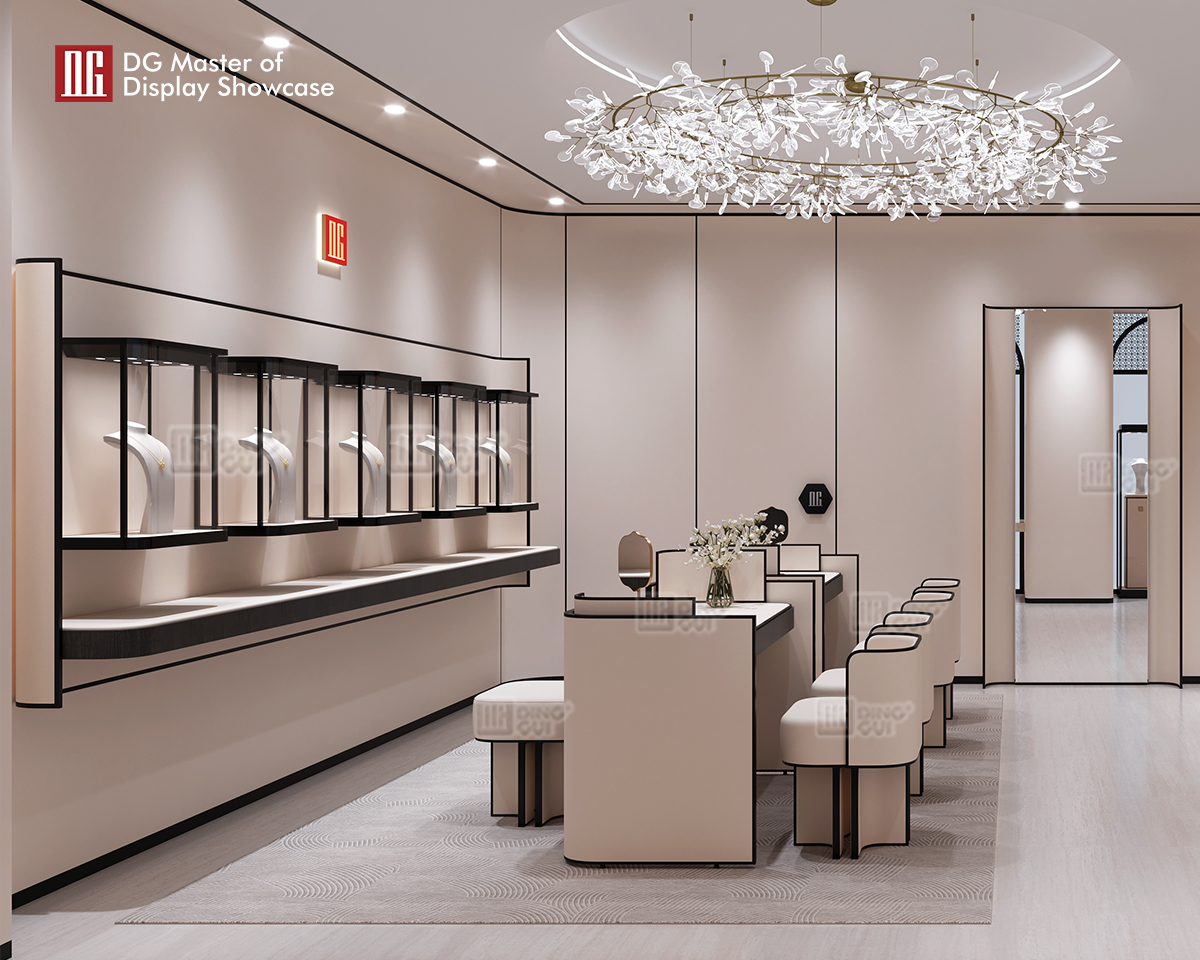 DG Display Showcase high-end jewelry store VIP dedicated experience stool 10