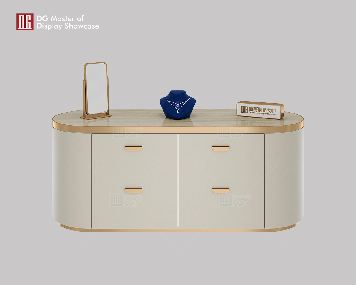 ΓΔ υψηλής ποιότητας πολυτελή μοντέρνα κοσμήματα ρολόι μαρμάρινο πάγκο βιτρίνας 1