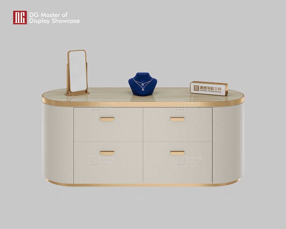 ΓΔ υψηλής ποιότητας πολυτελή μοντέρνα κοσμήματα ρολόι μαρμάρινο πάγκο βιτρίνας 6