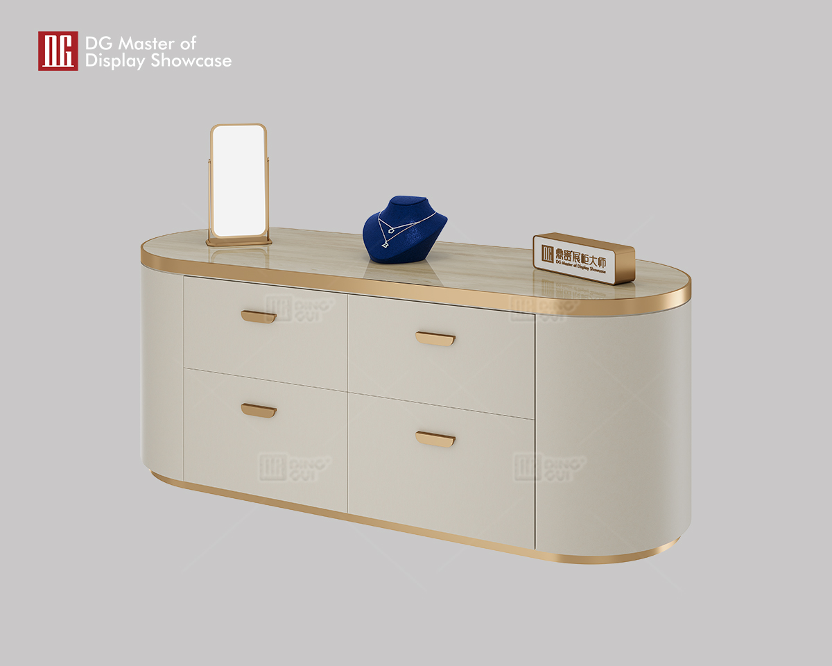 ΓΔ υψηλής ποιότητας πολυτελή μοντέρνα κοσμήματα ρολόι μαρμάρινο πάγκο βιτρίνας 8