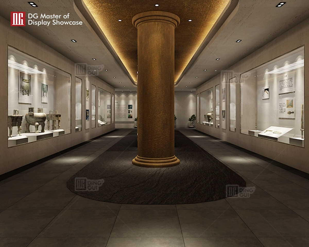 خزانة عرض متحف احترافية من DG Showcase تصميم خزانة عرض متحفية خزانة عرض جدار متحف 7