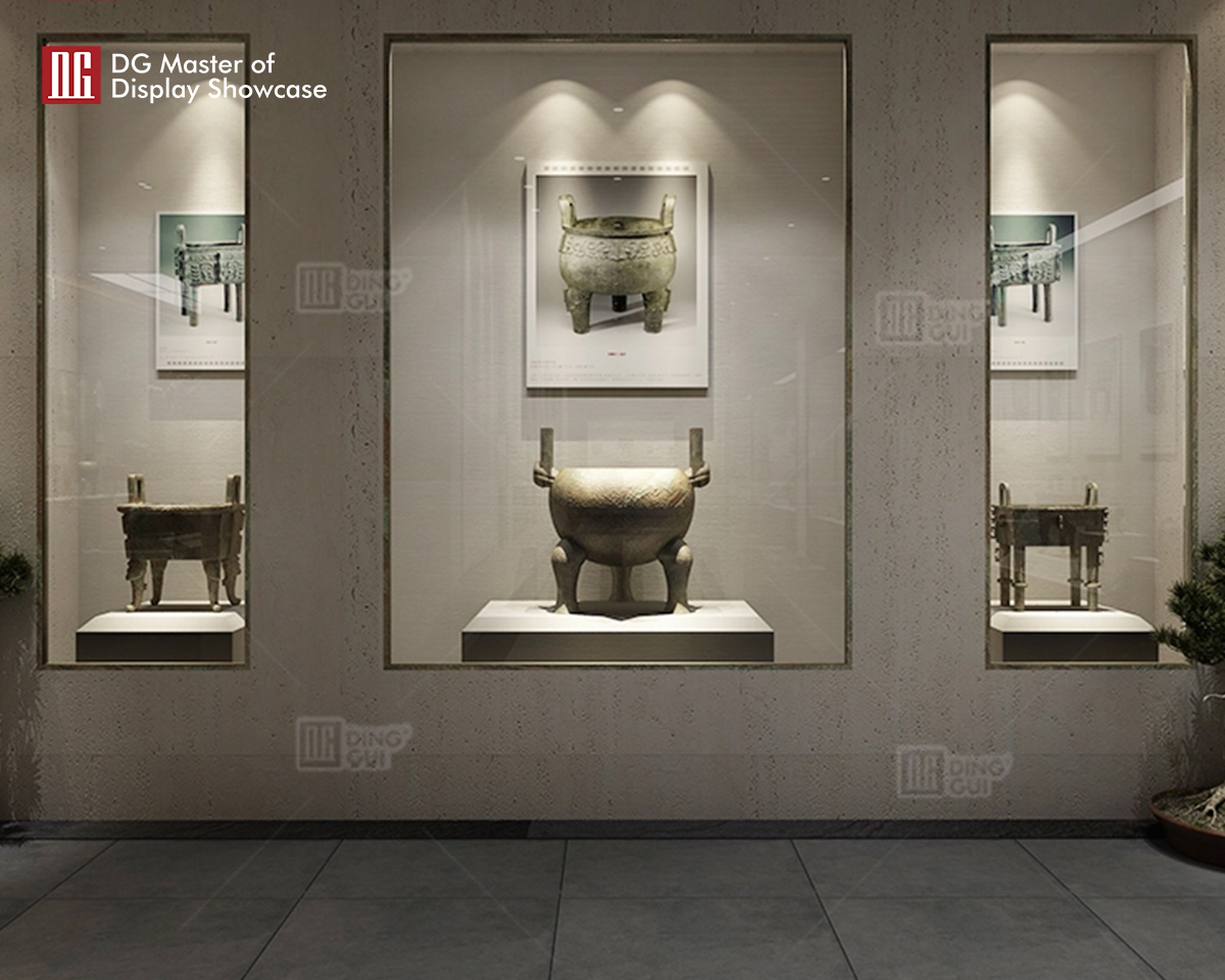 خزانة عرض متحف احترافية من DG Showcase تصميم خزانة عرض متحفية خزانة عرض جدار متحف 11