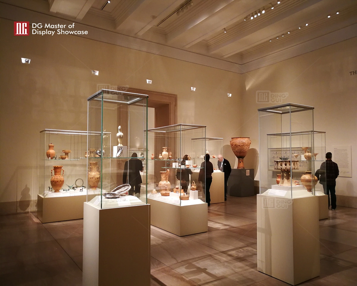 DG Showcase High End Museum Antique Display Showcase Custom Cabinets Modern Design Solutions 1