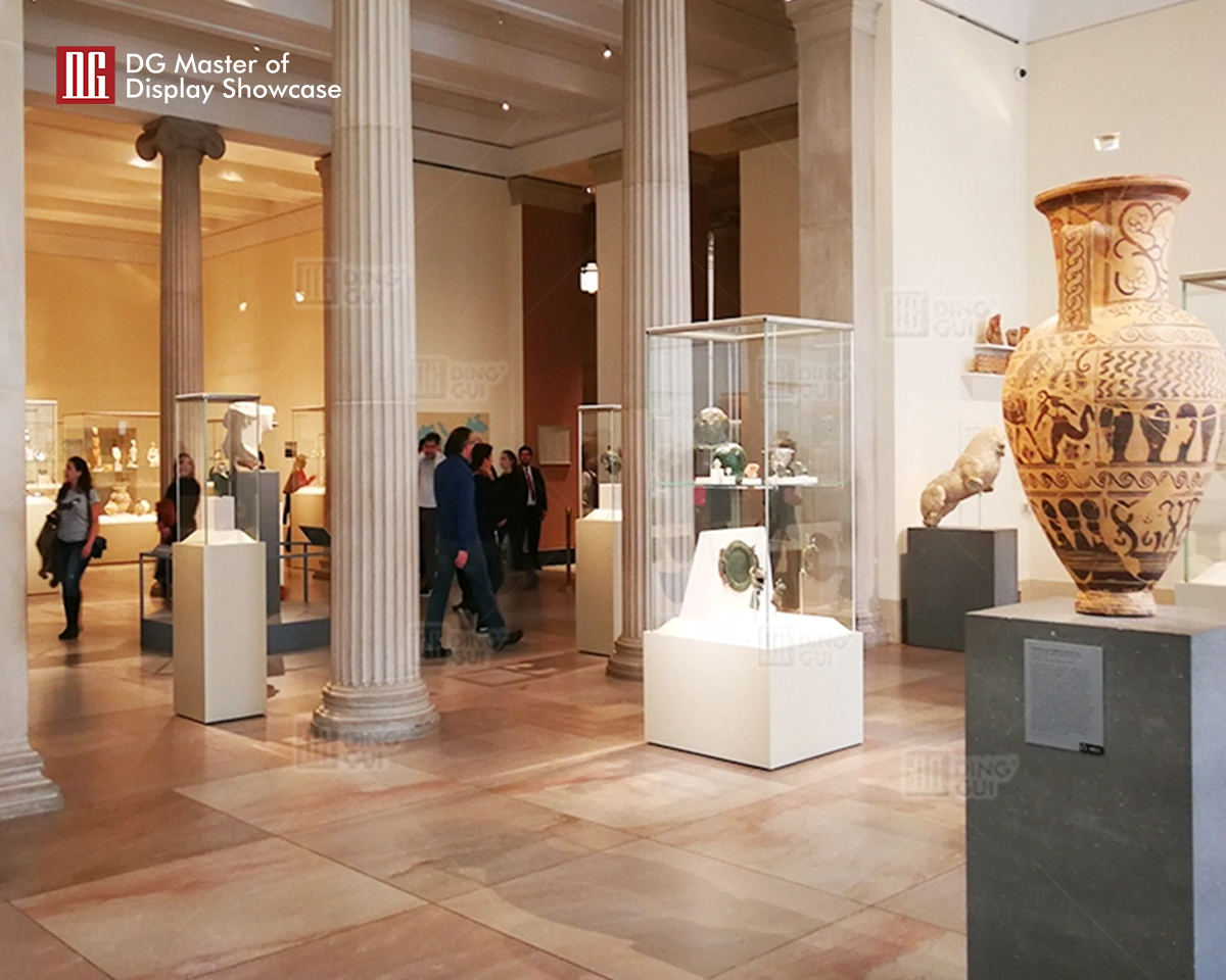 DG Showcase High End Museum Antique Display Showcase Custom Cabinets Modern Design Solutions 7
