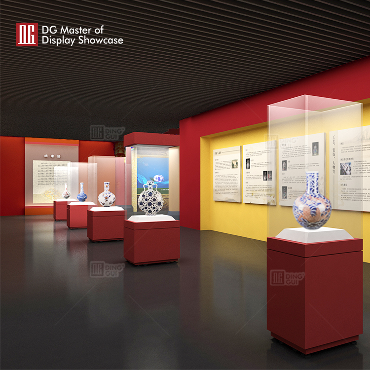 Custom antique museum showcase wholesale Manufacturer | DG Display Showcase 6