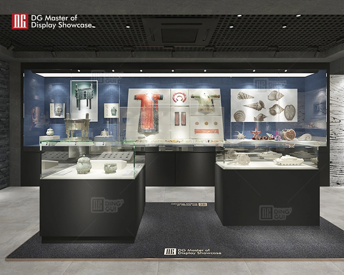 Custom portable museum display cases with custom services Manufacturer | DG Display Showcase 11