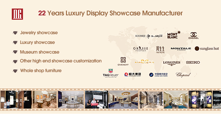 DG Showcase Luxury Optical Display Showcase White Wooden Sunglass Manufacturer 3